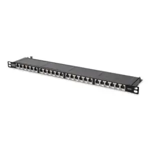 Патч-панель DIGITUS CAT 6 STP, 19", 0.5U, 24xRJ45, зібрана (DN-91624S-SL-SH) UA