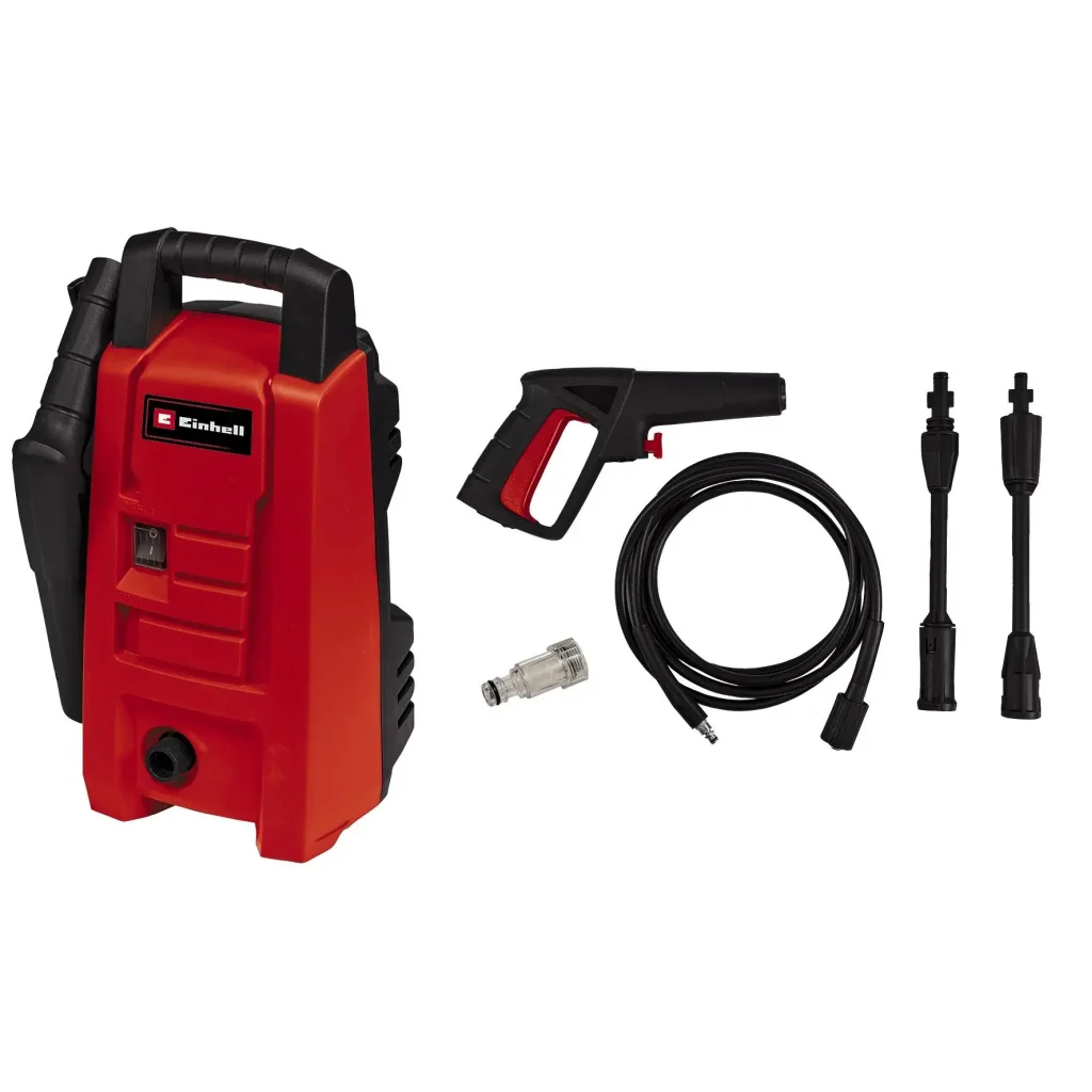 Мінімийка високого тиску Einhell TC-HP 90, 1200Вт, 90бар, 372л/год, шланг 3м, 3.9кг (4140740) UA