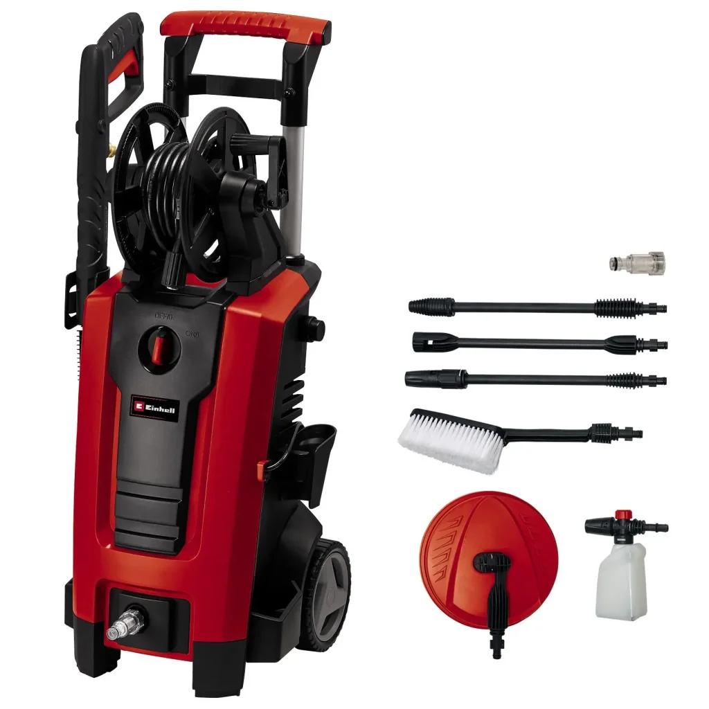 Мінімийка високого тиску Einhell TE-HP 140, 1900Вт, 140бар, 420л/год, шланг 5м, 11.5кг (4140760) UA