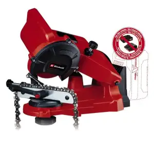 Верстат для заточування ланцюгів акумуляторний Einhell GE-CS 18 Li - Solo 18В PXC 6500об/хв диск 108х23мм 1.68кг без АКБ та ЗП (4499940) UA