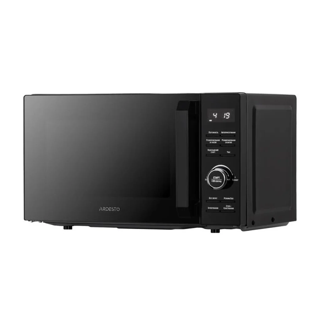 Микроволновая печь ARDESTO, 20л, электр. управл., 700Вт, дисплей, откр.ручкой, быстрый старт, черный, GO-E745GB UA