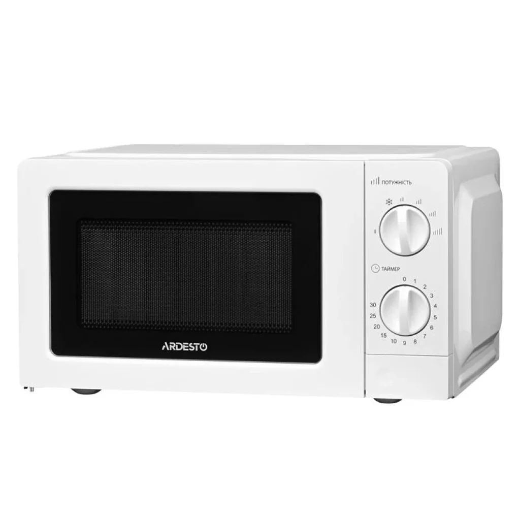 Микроволновая печь ARDESTO, 20л, мех. управл., 700Вт, откр.кнопкой, белый, GO-S723W UA