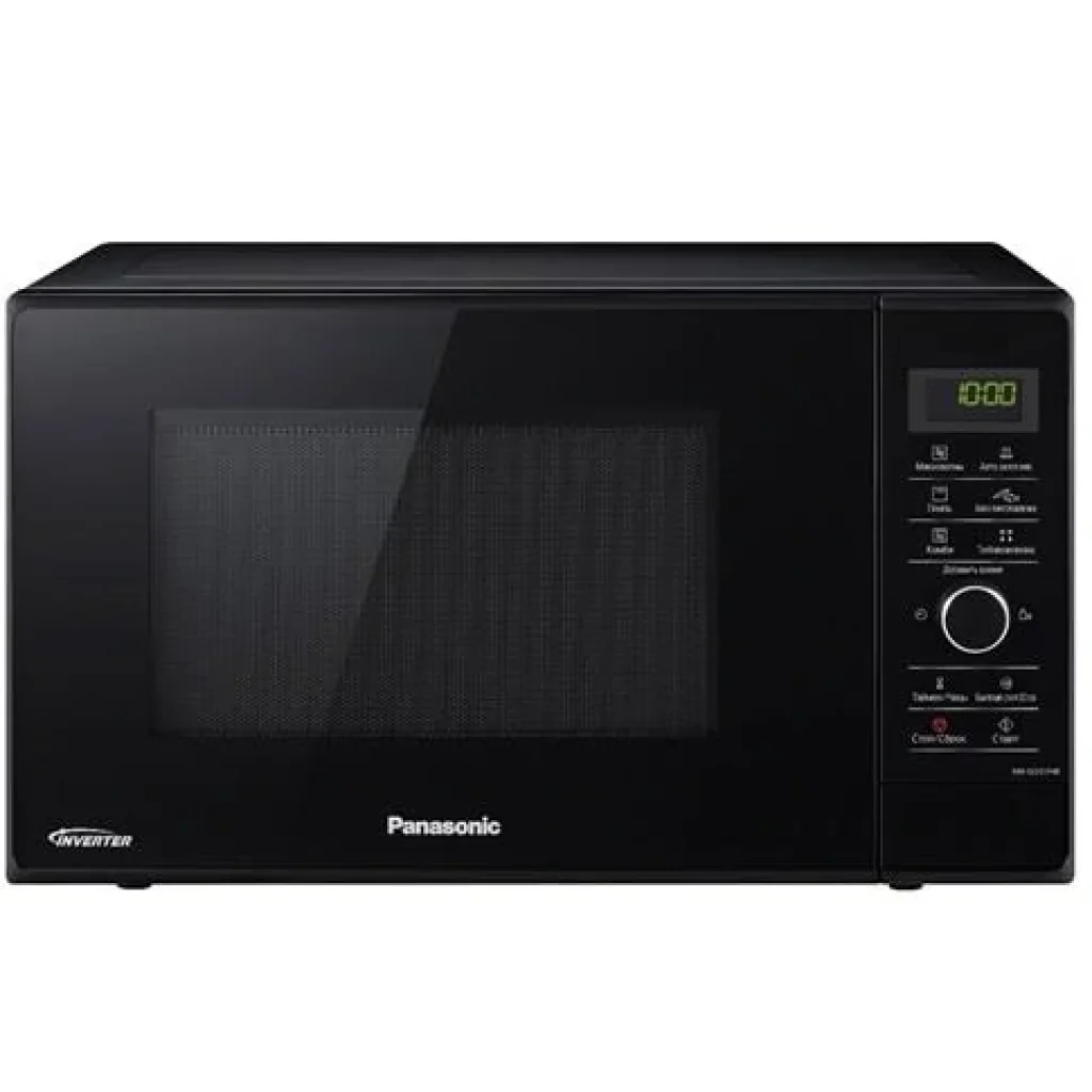 Мікрохвильова піч Panasonic , 23л, електр. керув., 1000Вт, дисплей, чорний, NN-GD37HBZPE UA