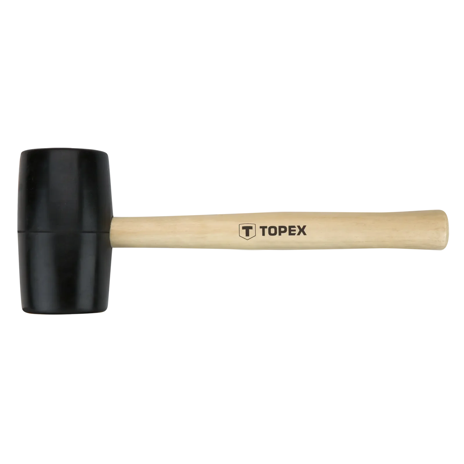 Киянка гумова TOPEX 450г 58мм руків'я дерев'яне (02A344) UA