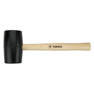 Киянка гумова TOPEX 450г 58мм руків'я дерев'яне (02A344) UA