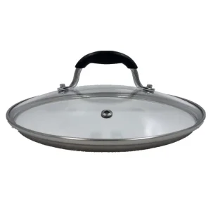 Кришка Ardesto Black Mars, 24см, термостійке скло, нержавіюча сталь, силікон (AR0724SL) UA