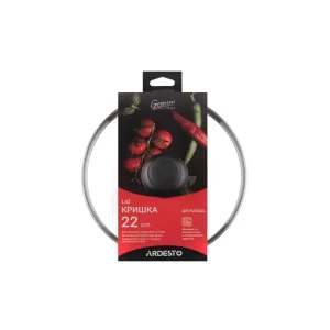 Кришка Ardesto Gemini Gourmet, 22см, термостійке скло, нержавіюча сталь, бакеліт (AR1922GGL) UA