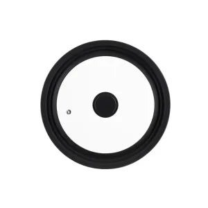 Кришка універсальна Ardesto Black Mars, Smart, 24х26х28см, термостійке скло, силікон (AR2428UL) UA