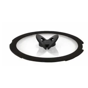 Кришка Tefal Ingenio 16см, скло, силікон, прозоро-чорний (L9846153) UA