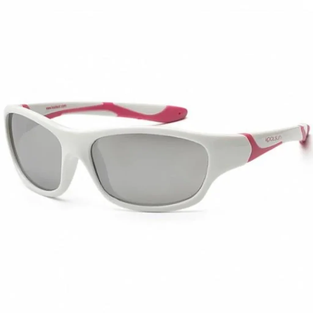 Дитячі сонцезахисні окуляри Koolsun Sport, 3-8р, біло-рожевий, KS-SPWHCA003 UA