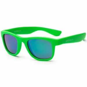 Дитячі сонцезахисні окуляри Koolsun Wave, 3-10р, неоново-зелений, KS-WANG003 UA