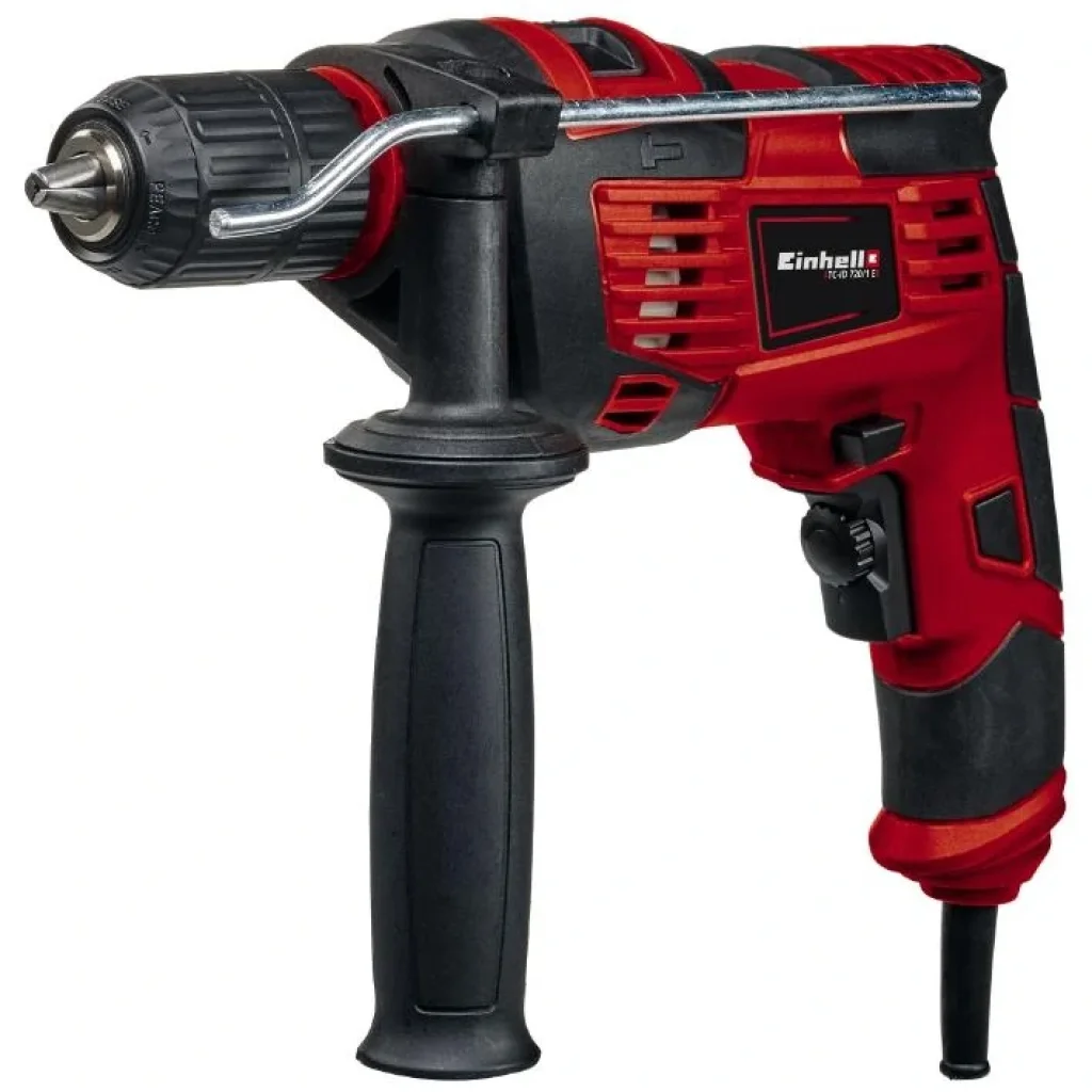 Дриль ударний Einhell TC-ID 720/1 E, 720 Вт, 1.5-13 мм, 44800 уд/хв, 1.92 кг, 4259848 UA