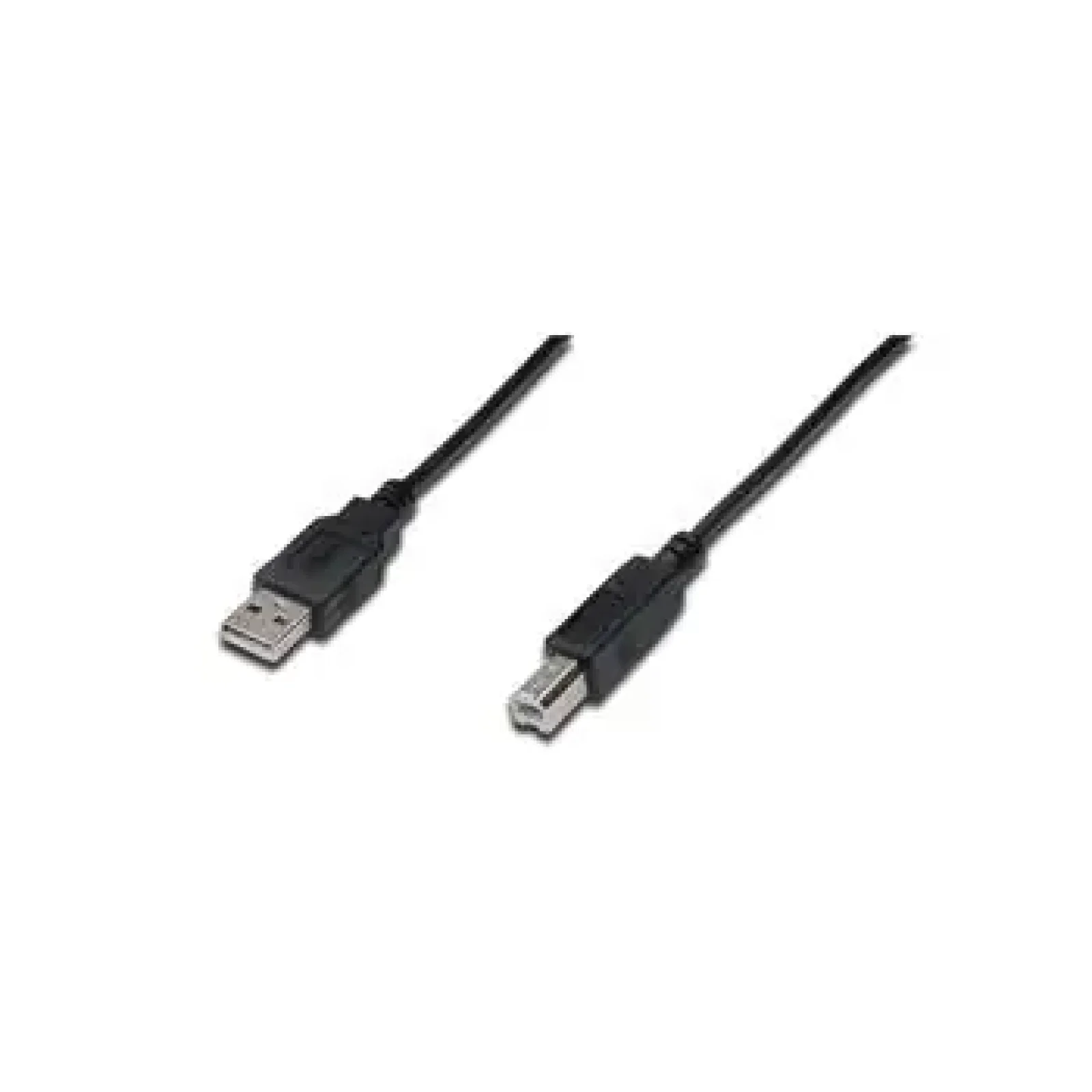 Кабель DIGITUS USB-A > USB-B синхронізації, 1.8м, чорний (AK-300102-018-S) UA