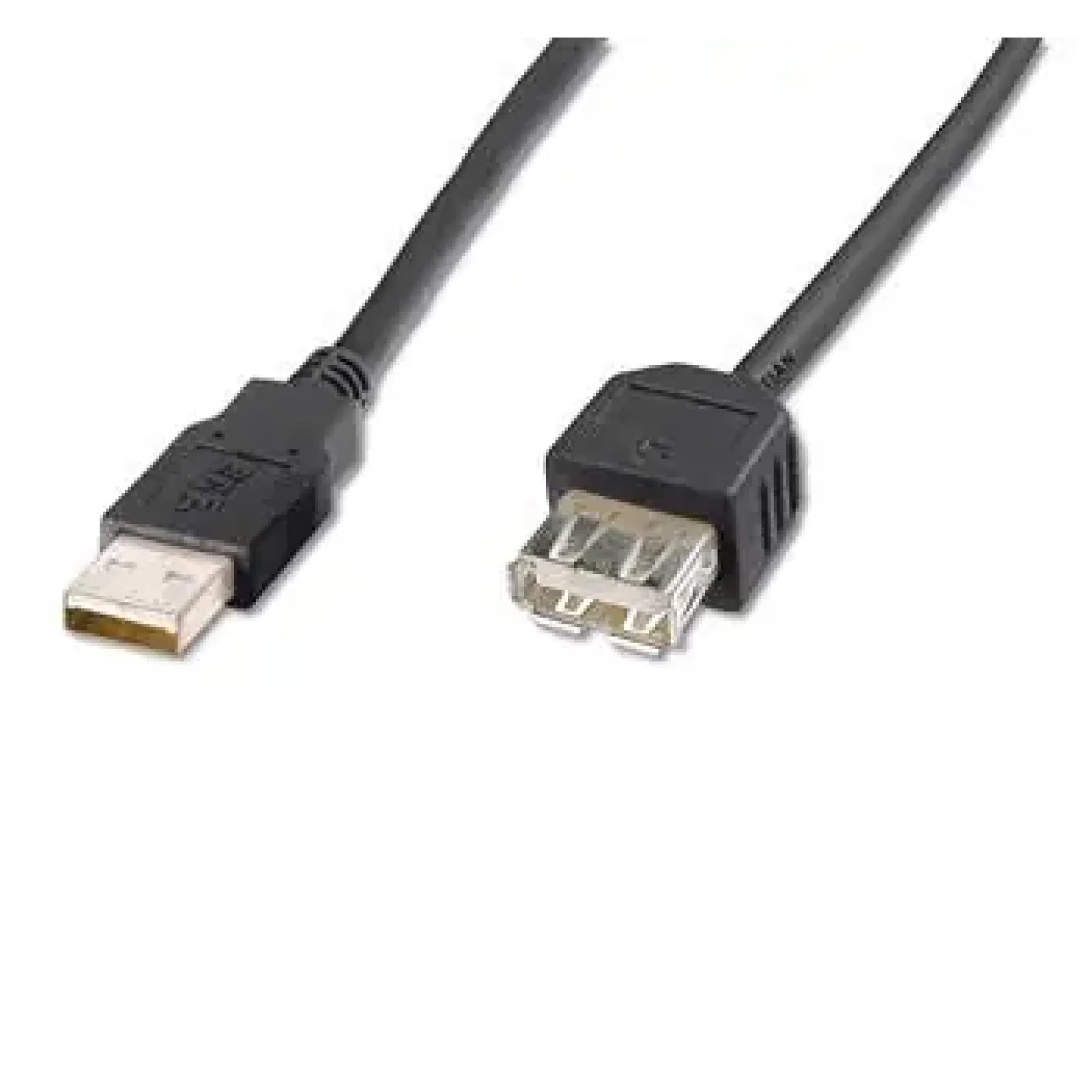 Кабель DIGITUS USB-A (M/F) заряджання/синхронізації, 1.8м, Black (AK-300200-018-S) UA
