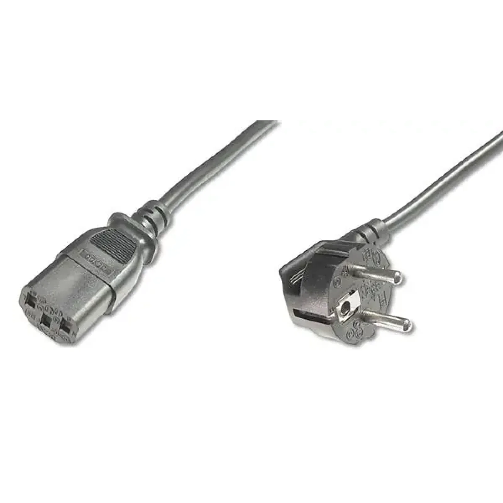 Кабель живлення DIGITUS Schuko 90 > C13, 1.8м, чорний (AK-440100-018-S) UA