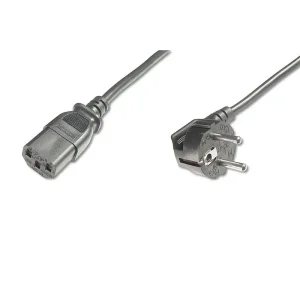 Кабель живлення DIGITUS Schuko 90/M - C13/F, 5м, чорний (AK-440100-050-S) UA