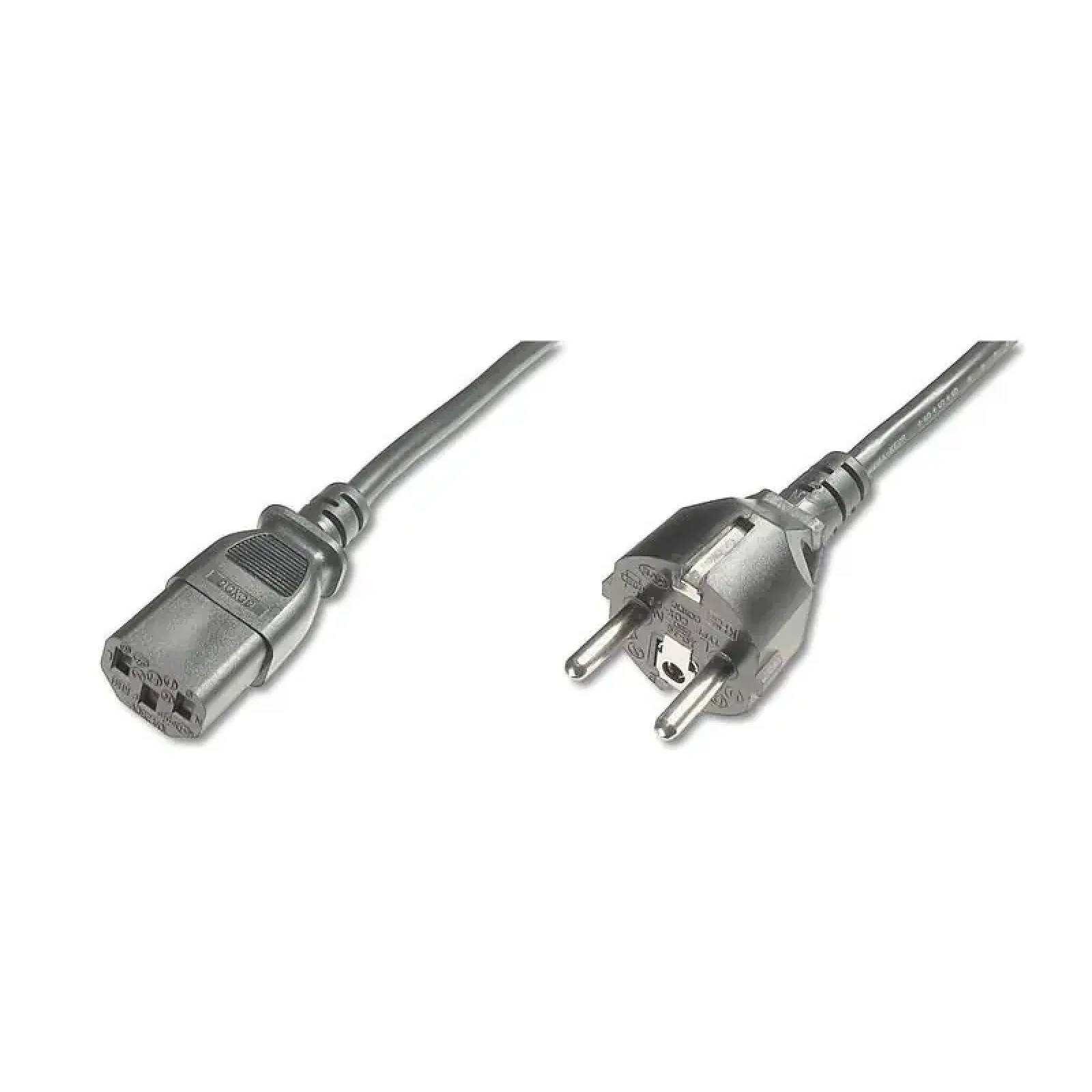 Кабель живлення DIGITUS Schuko > C13, 1.8м, чорний (AK-440101-018-S) UA