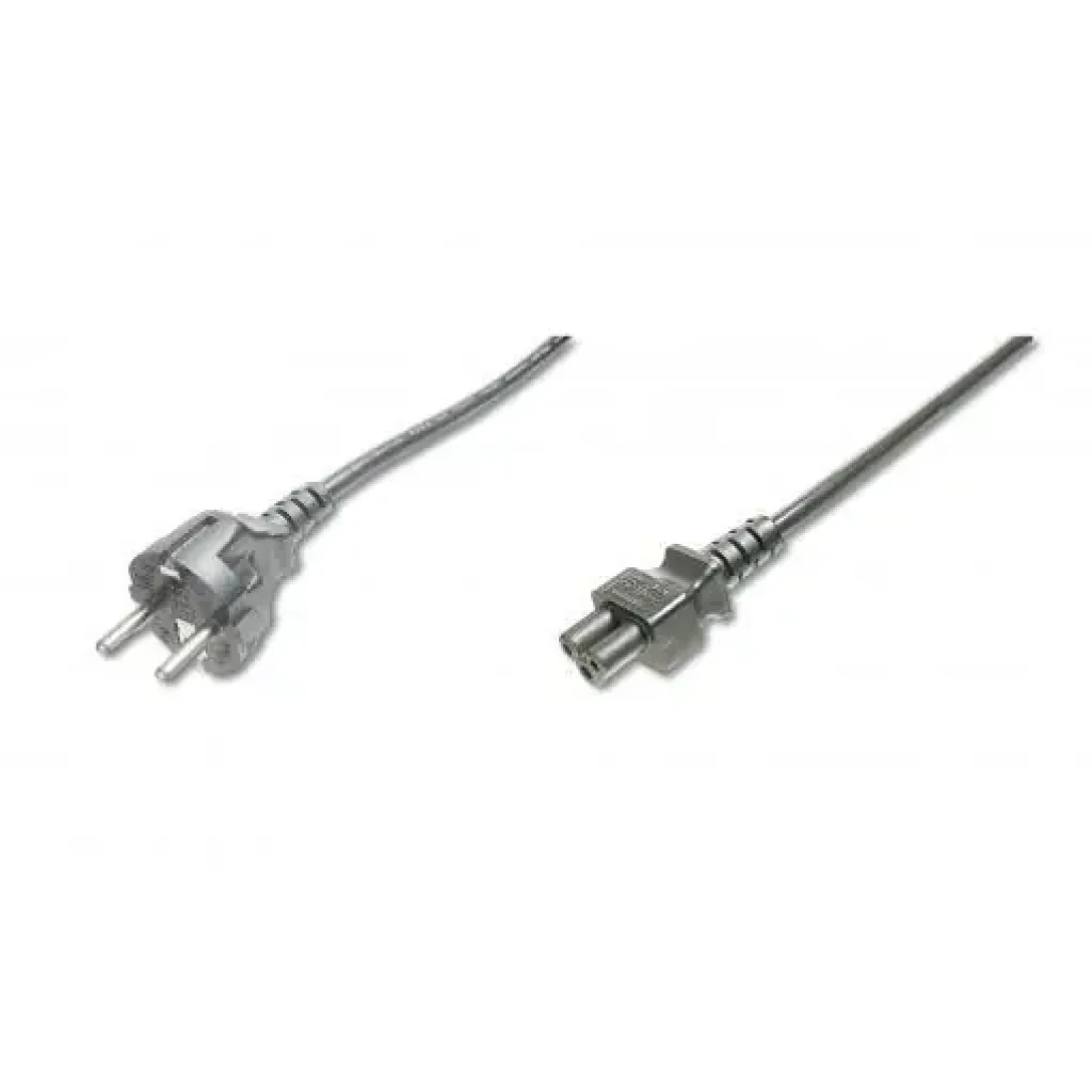 Кабель живлення DIGITUS Schuko > C5, 1.8м, чорний (AK-440103-018-S) UA