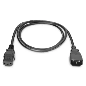 Кабель живлення DIGITUS C13 > C14, 1.2м, чорний (AK-440201-012-S) UA