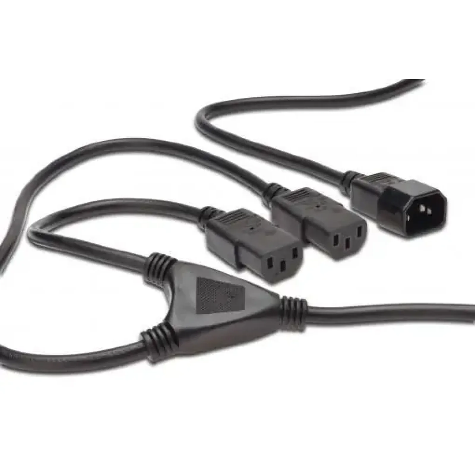 Кабель живлення DIGITUS C14 > 2xC13, 1.7м, чорний (AK-440400-017-S) UA