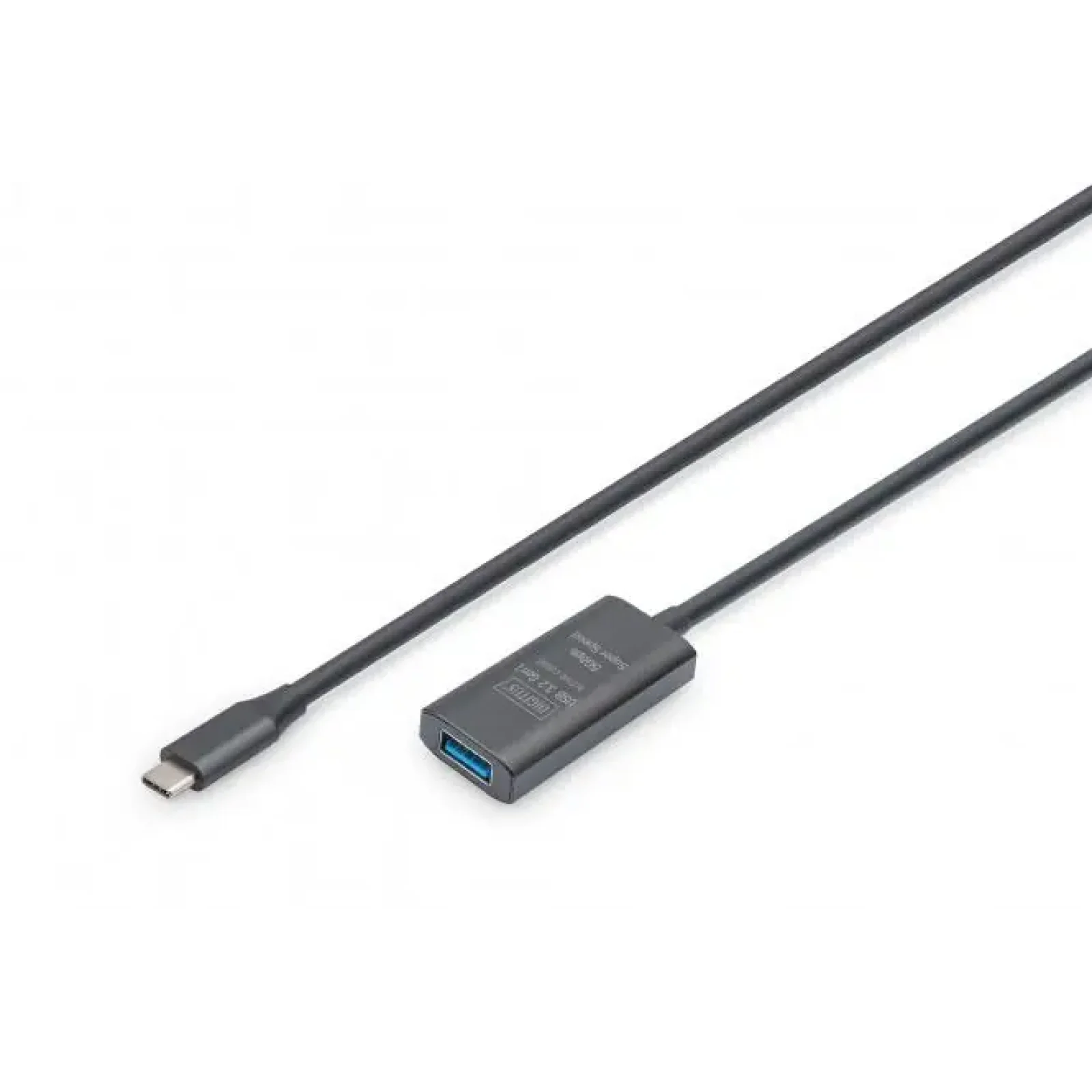 Подовжувач DIGITUS USB 3.2 Gen1 Active Cable 5G, C/M-A/F, 5м, чорний (DA-73110) UA