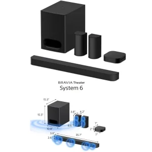 Саундбар Sony HT-S60 1000Вт, 5.1, BT, HDMI-ARC, optical, sub, Dolby Atmos®/DTS:X® (HTS60.AF1) UA