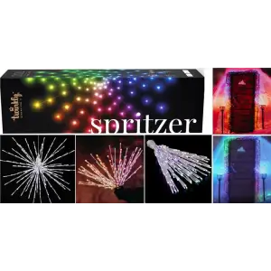 Smart LED Гірлянда Twinkly Spritzer RGB 200, Gen II, IP44, діаметр 60см, кабель білий, TWB200STP-WEU UA