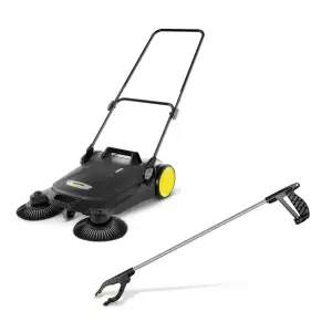 Підмітальна машина Karcher S 4 Twin Go!Further ручна захват 68см контейнер 20л 10.2кг (1.766-363.0) UA