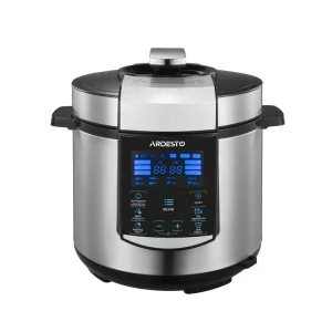 Мультиварка-скороварка Ardesto MPC-P226, 900Вт, чаша-6л, електр. керування , книга рецептів, нерж. сталь+пластик, срібляста UA