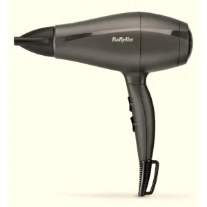 Фен Babyliss Super Light Pro, 2000Вт, 3 режими, HTDC мотор, тонкий концентратор 6 мм, чорний, 5910E UA