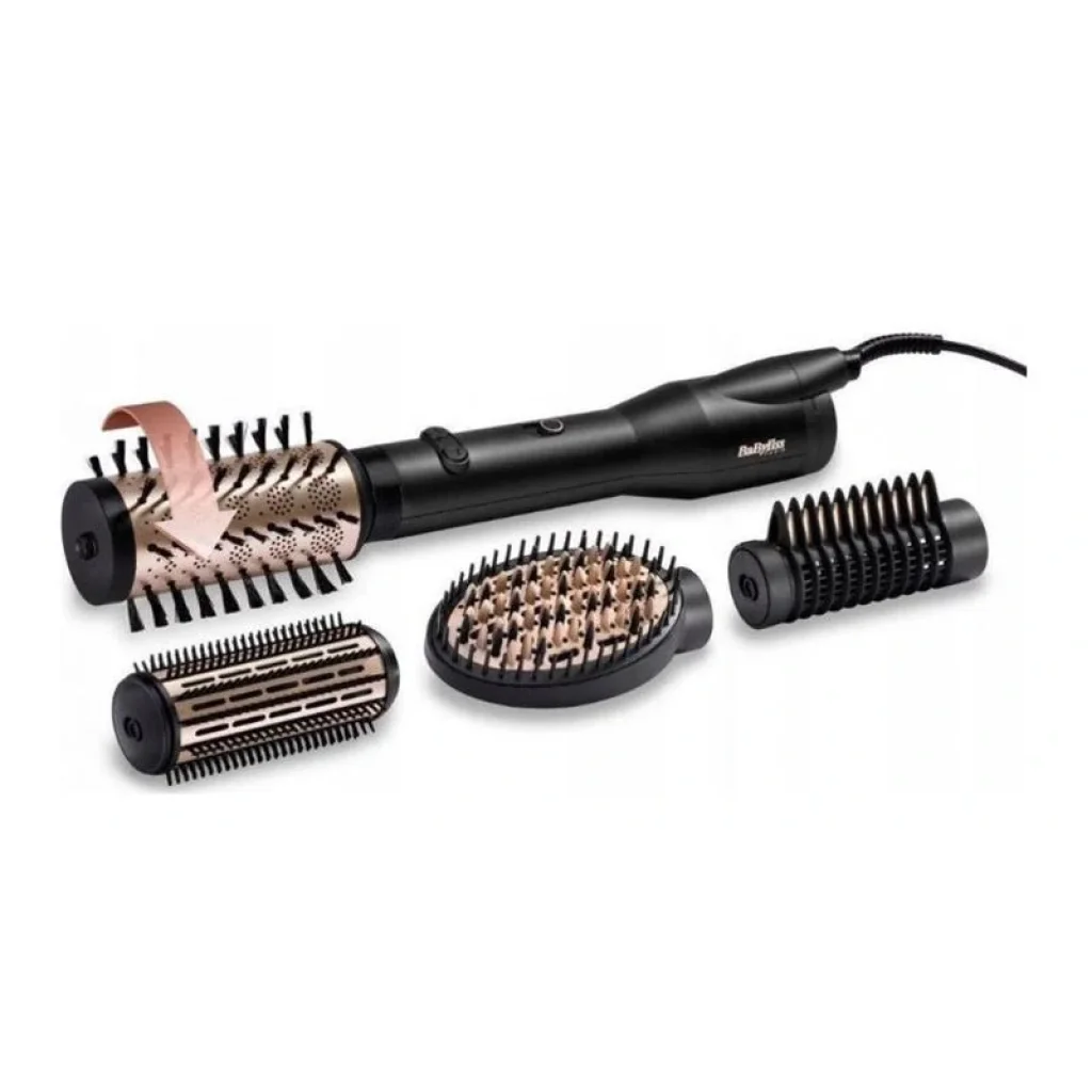 Фен-щітка Babyliss AS970E Фен-щетка 650 Вт 4 насадки черный UA