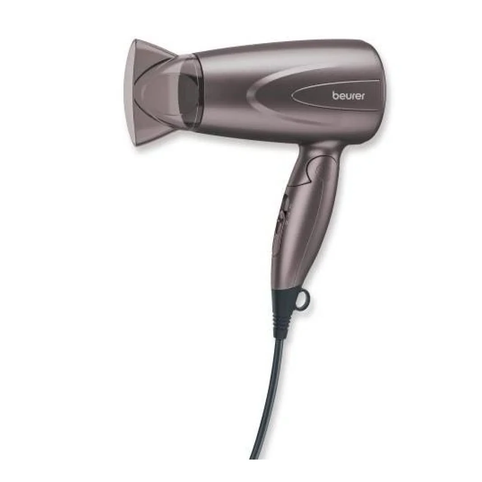 Фен дорожній Beurer, 1300Вт, 2 режими, 2 швидкості, сірий, HC_17 UA