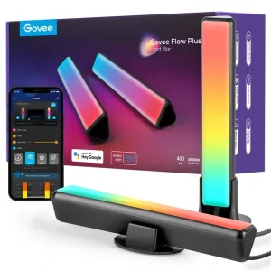 Набір підсвічування Govee H6056 Flow Plus Light Bars, RGBICWW, WI-FI/Bluetooth, чорний, H60563D1 UA