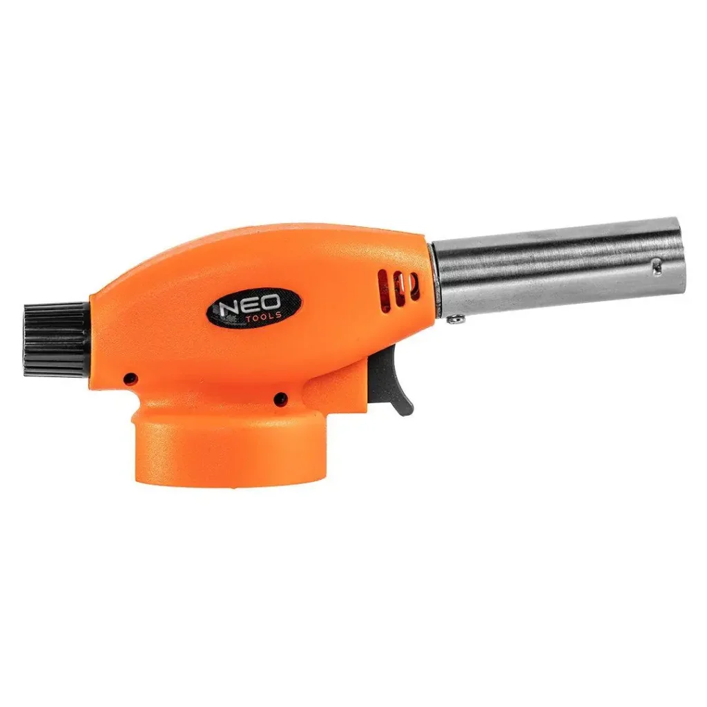 Газовий пальник Neo Tools, п’єзозапалювання, робоча температура 1300°C, 80г/год (20-025) UA