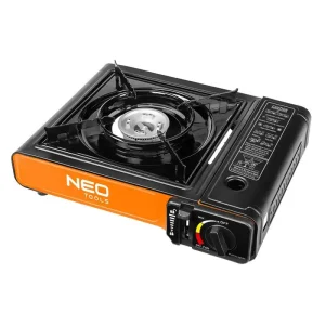 Плитка газова портативна Neo Tools, 2.1кВт, п’єзорозпал, 150г/год, кейс (20-050) UA