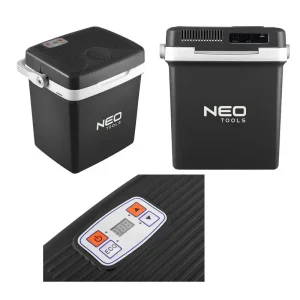 Холодильник мобільний Neo Tools, 2в1, 26л, 230/12В, підігрів 55Вт, охолодження 60Вт, електронна панель, USB-порт, 3.8кг (63-152) UA