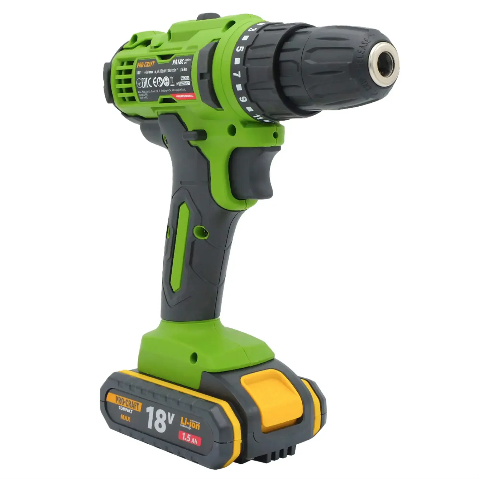 Шуруповерт Procraft PA18C COMPACT (PA18C_com) UA