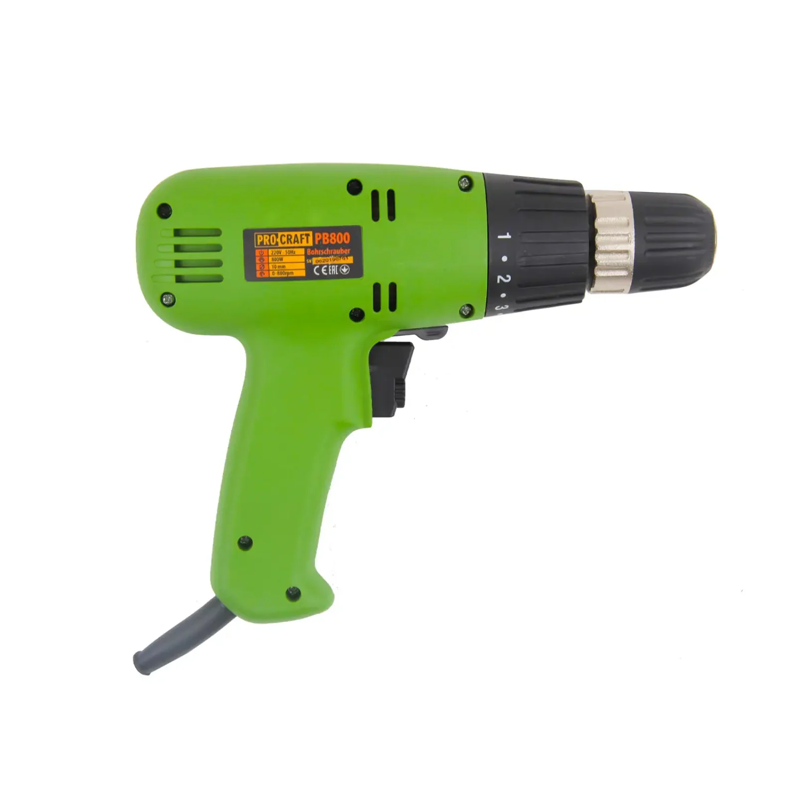 Шуруповерт мережевий Procraft PB800 UA