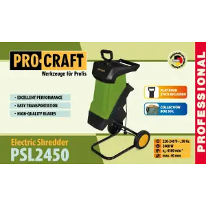 Подрібнювач гілок Procraft PSL2450 UA