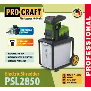 Подрібнювач гілок Procraft PSL2850 UA