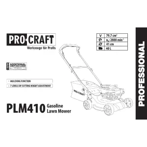 Газонокосарка бензинова Procraft PLM410 UA