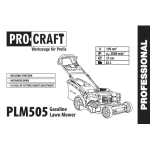 Газонокосарка бензинова Procraft PLM505 UA