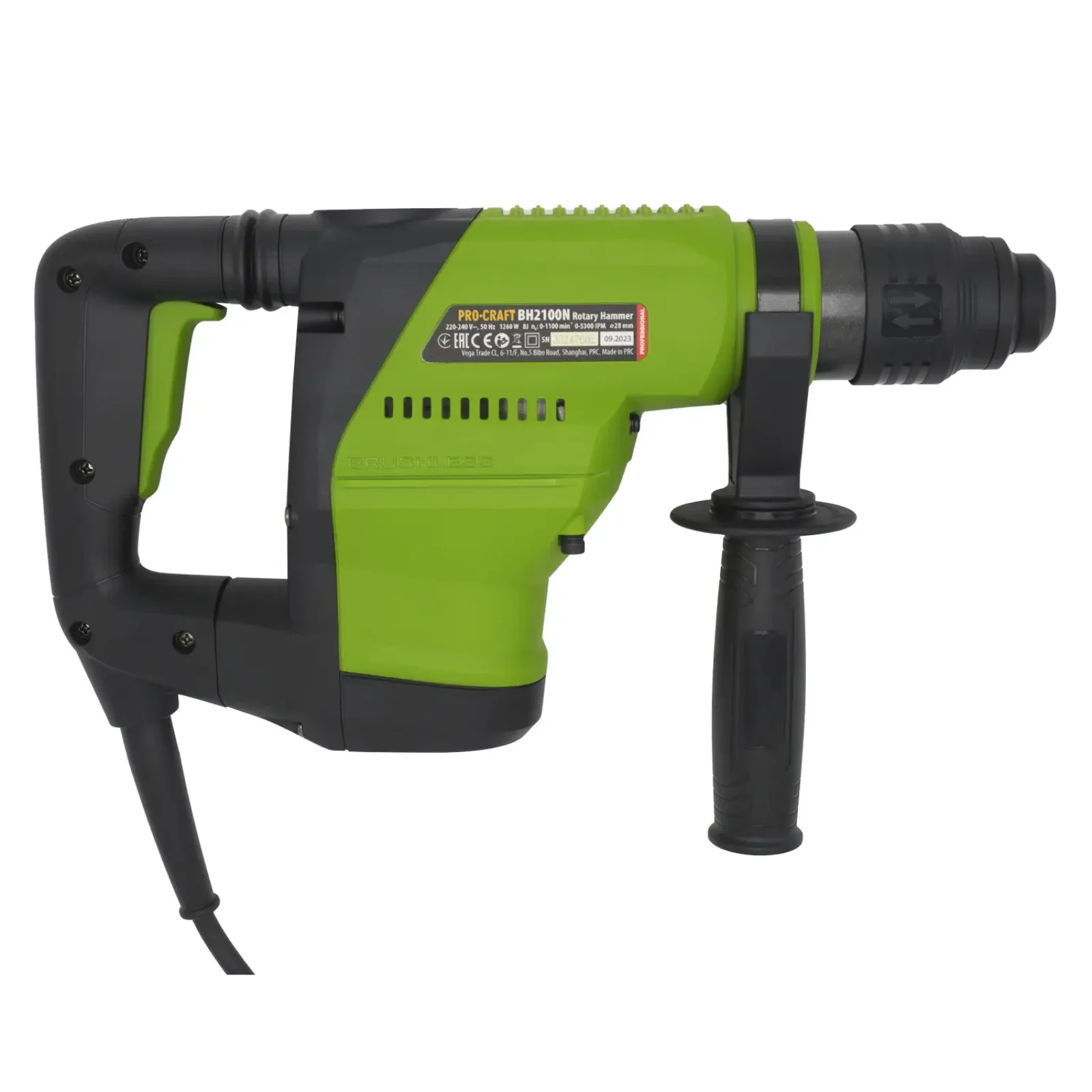 Безщітковий перфоратор Procraft BH2100N UA
