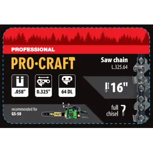 Ланцюг для ланцюгової пили Procraft L-325/64 (L32564) UA