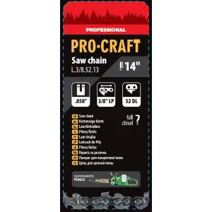 Ланцюг для ланцюгової пили Procraft L-3/8-52.13 (L385213) UA