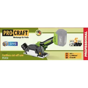 Акумуляторна відрізна машина Procraft PCA16 (без акб) (PCA16_bb) UA