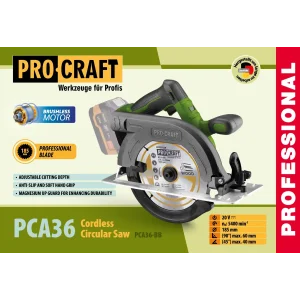 Акумуляторна дискова пила Procraft PCA36 (Без акб та зп) UA