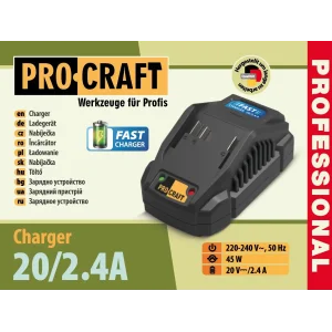 Зарядний пристрій Procraft Charger20/2.4 А (Charger20/24А) UA