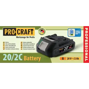Акумуляторна батарея Procraft Battery20/2C 2 Аг Type-C (Battery20_2c_typec) UA