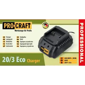 Зарядний пристрій Procraft Charger20/3 Eco (Charger20/3_eco) UA